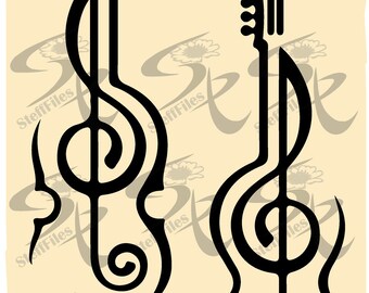 0581_ Vector_Violin_Musical_Instrument_Key Salt,SVG,DXF,ai, png, eps, jpg,Download files, Digital, graphical