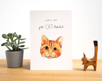 World's Best Pro - CAT - Stinator A5 Print - Funny Cat Print