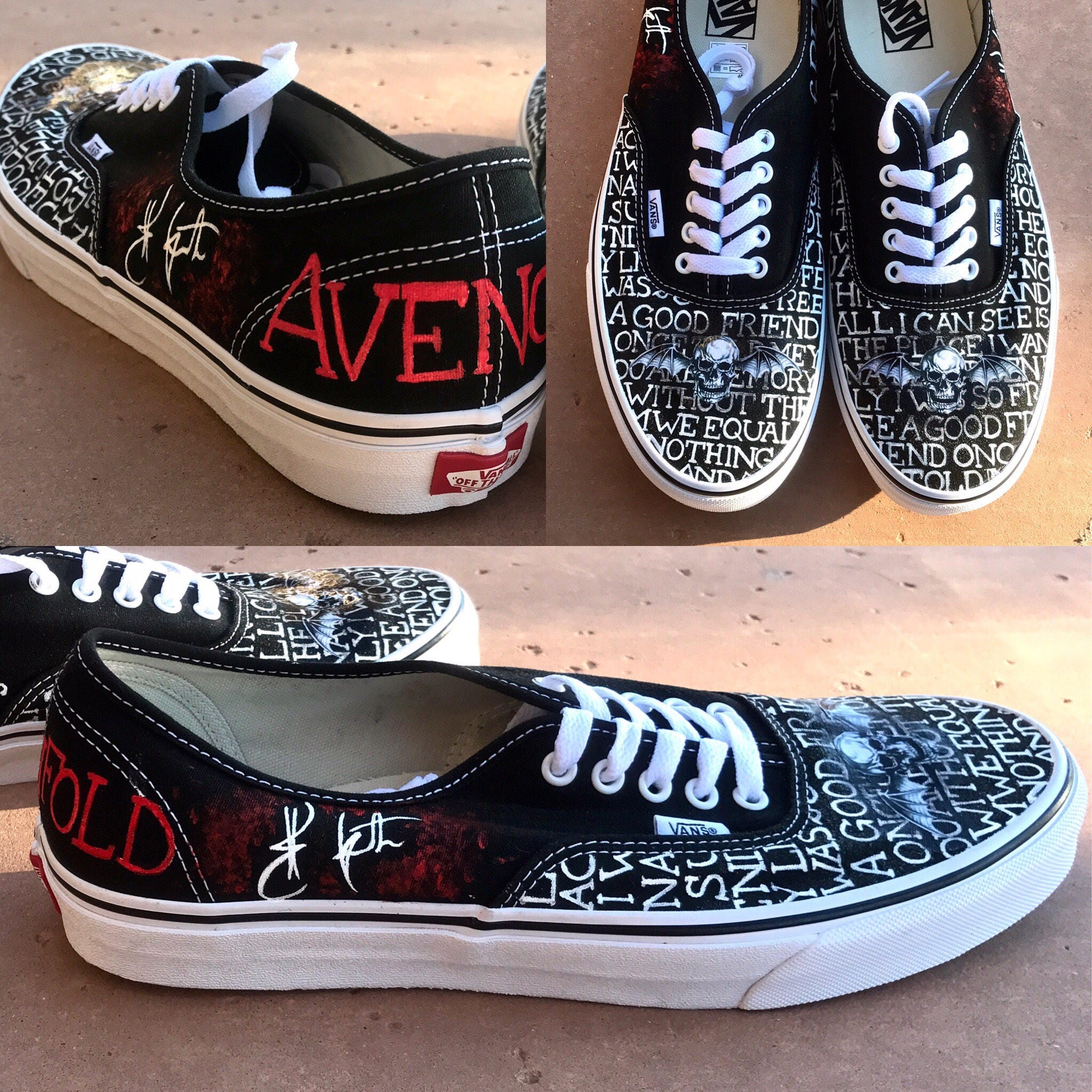 Avenged Sevenfold Synyster Gates Signature Custom Shoes