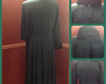 Vintage Pure Virgin/Virgin Wool/Hilary Radley wool coat