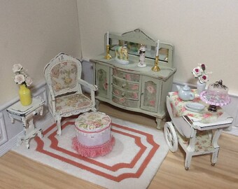 1:12 Scale Dollhouse Miniature Shabby Parlor Collection Furniture (each piece sold seperately)