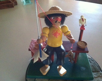 Vintage Christian Ulbricht Fisherman Handmade Smoker