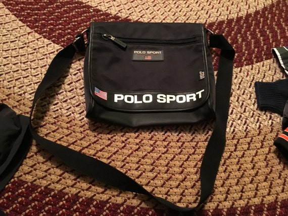 vintage polo sport shoulder bag