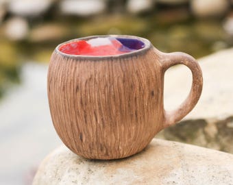 Womens gift Coffee mug Tea cup Teacup Colorful mug Gift|for|boyfriend Anniversary gift Pottery mug Ceramic mug New home gift Housewarming