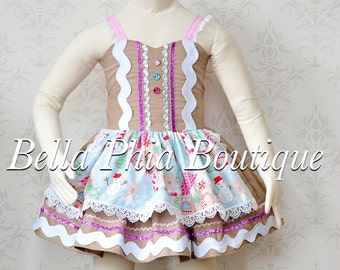 Girls Pastel Gingerbread Dress