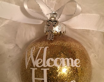New Home Ornament, Welcome Home Ornament, Home Sweet Home, Housewarming Gift, House Ornament, Our New Home, New House Gift, Custom Ornament,