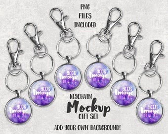 Download Round Acrylic keychain with tassel template mockup Add your