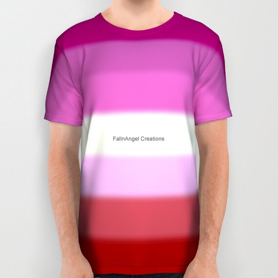 Lesbian Pride Flag T-Shirt Multiple Sizes Available