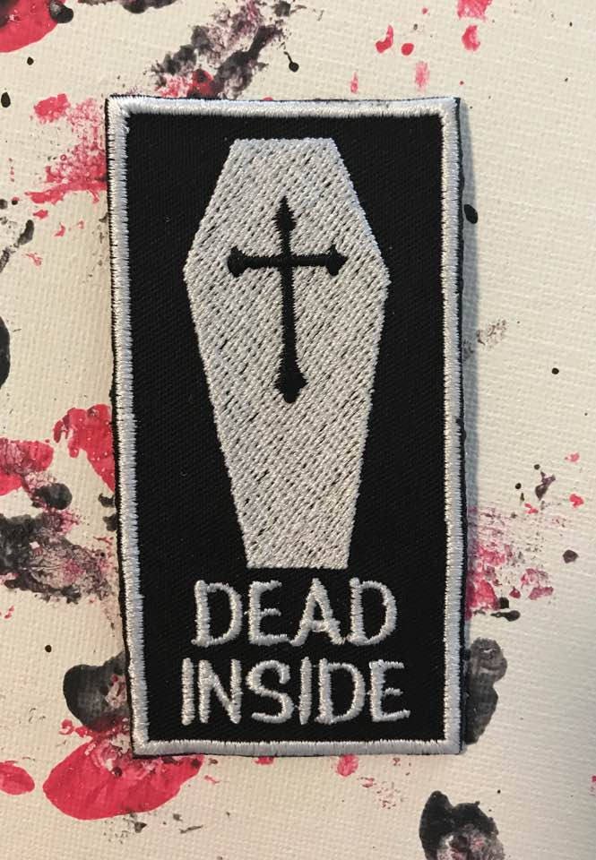 Dead Inside Patch Coffin Patch Zombie Patch Horror Patch