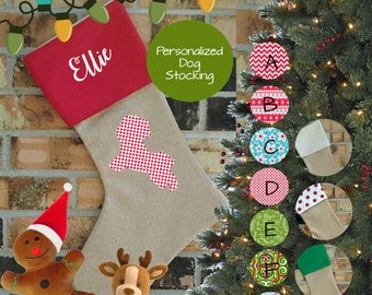 Shih Tzu Christmas Stocking