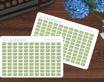 S87, Teeny Tiny payday stickers, itty bitty payday reminder stickers, Money icons, mini stickers, mini payday, itty bitty kawaii stickers