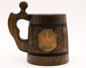 Star wars mug. Star wars gifts. Rebel logo mug. Star wars gift. Starwars gifts. Best star wars gift, Beer stein tankard,