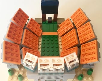 Mini Clemson Memorial Stadium Custom Brick Set with Printed Instructions