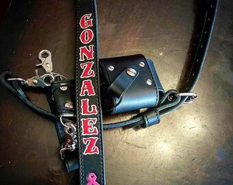 Package Firefighter/EMS Radio Radio Strap+Anti-Sway Strap and Radio Holster (Stitched)