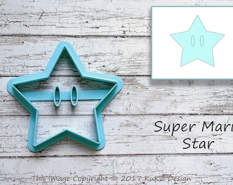 Mario star cookie cutter / Cookie cutter / Games cookie cutter / Star cookie cutter / Super Mario fondant cutter