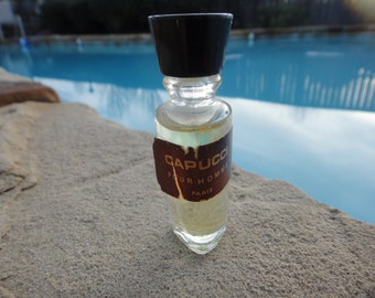 Vintage Capucci Pour Homme Paris men's cologne..rare full mini cologne vintage Capucci cologne