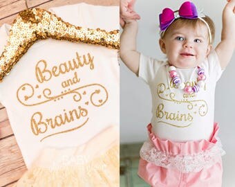Baby Girl Princess Shirt, Beauty and Brains, Fairy Tale Princess, Princess for a Day, Daddy's Princess, I'm 99% Sure I'm a Princess