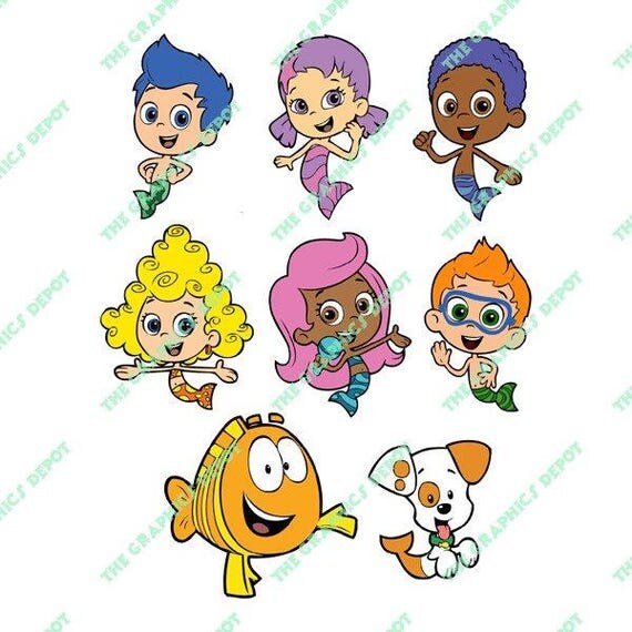 Bubble Guppies SVG file DXF file EPS file png file