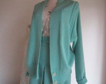 Vintage 60s knit Cardigan Sweater ARA model pastel oversize
