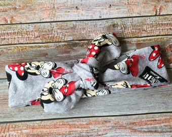 Minnie Mouse Headband/Disney Headband/Knot Headband/Baby Knot Headband/Disney Baby Headband/Minnie Mouse Baby Headband/Baby Minnie Headband