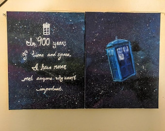 TARDIS and "Companion" Quote Prints