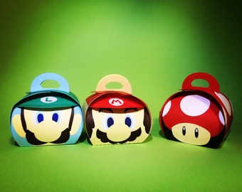 Super Mario favor boxes (Small size)