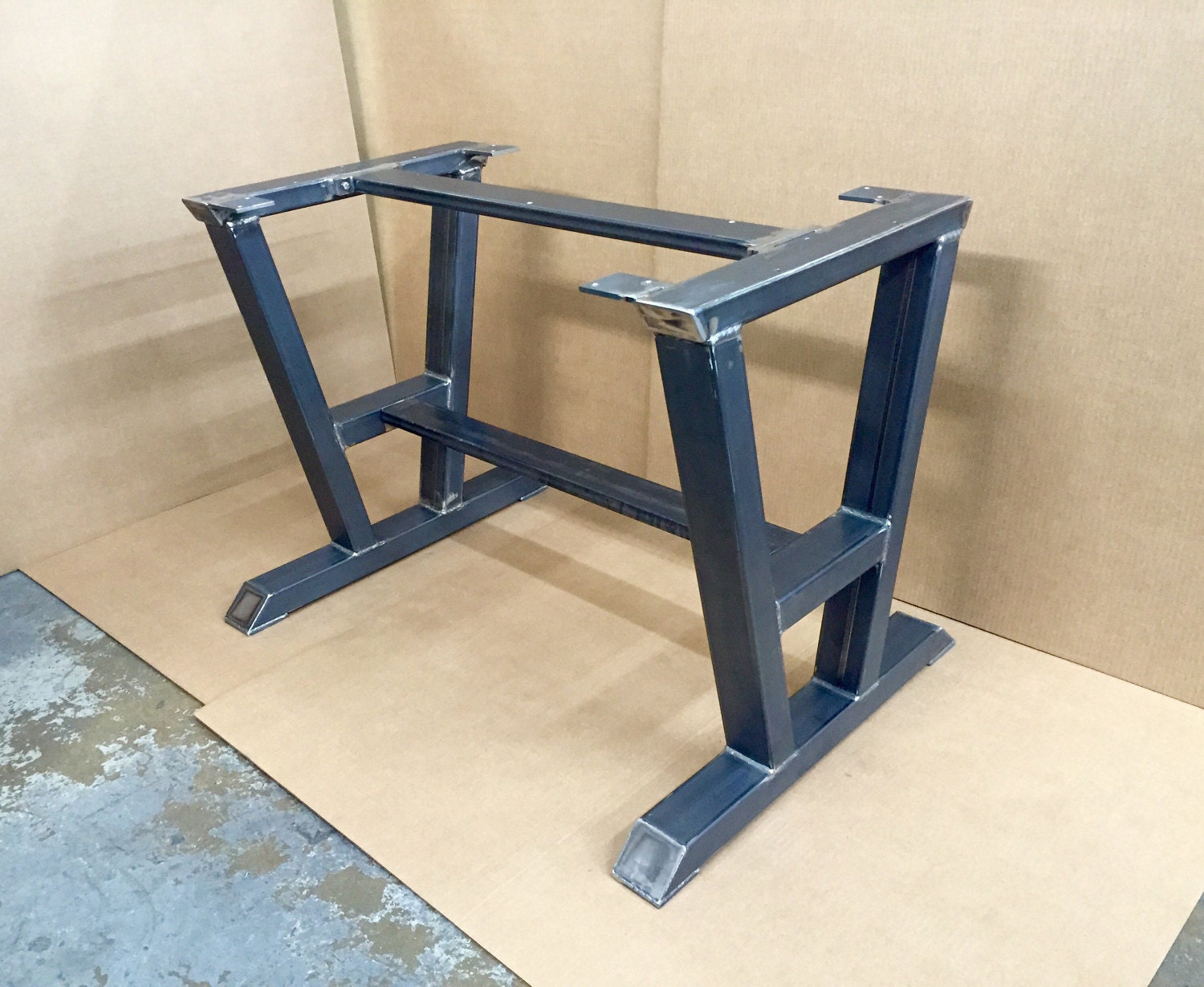 Turned A-Shaped Modern Steel Base Design Steel Table Legs 2