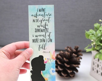 I Want Adventure Bookmark - Beast and Beauty