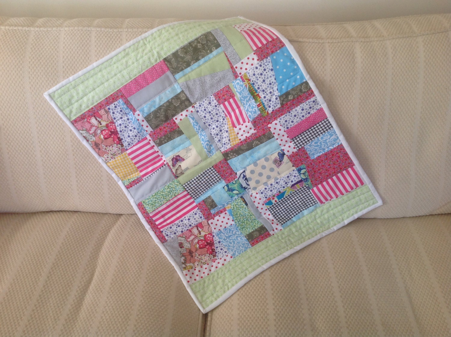 Baby quilt pram quilt pushchair quilt stroller quilt
