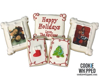 Holiday Photo Cookies Gift Set - 1 Dozen