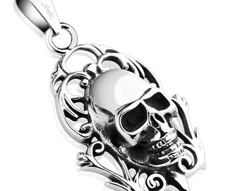 Memento Mori Skull Stainless Steel Pendant