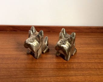 Scottie Dog Salt and Pepper Shakers, Mid-Century Modern