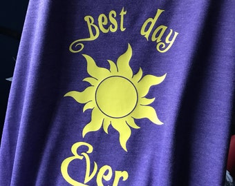 Tangled shirt // rapunzel shirt // best day ever shirt // disney shirt // disney tee // vacation shirt // disney princess // lost princess