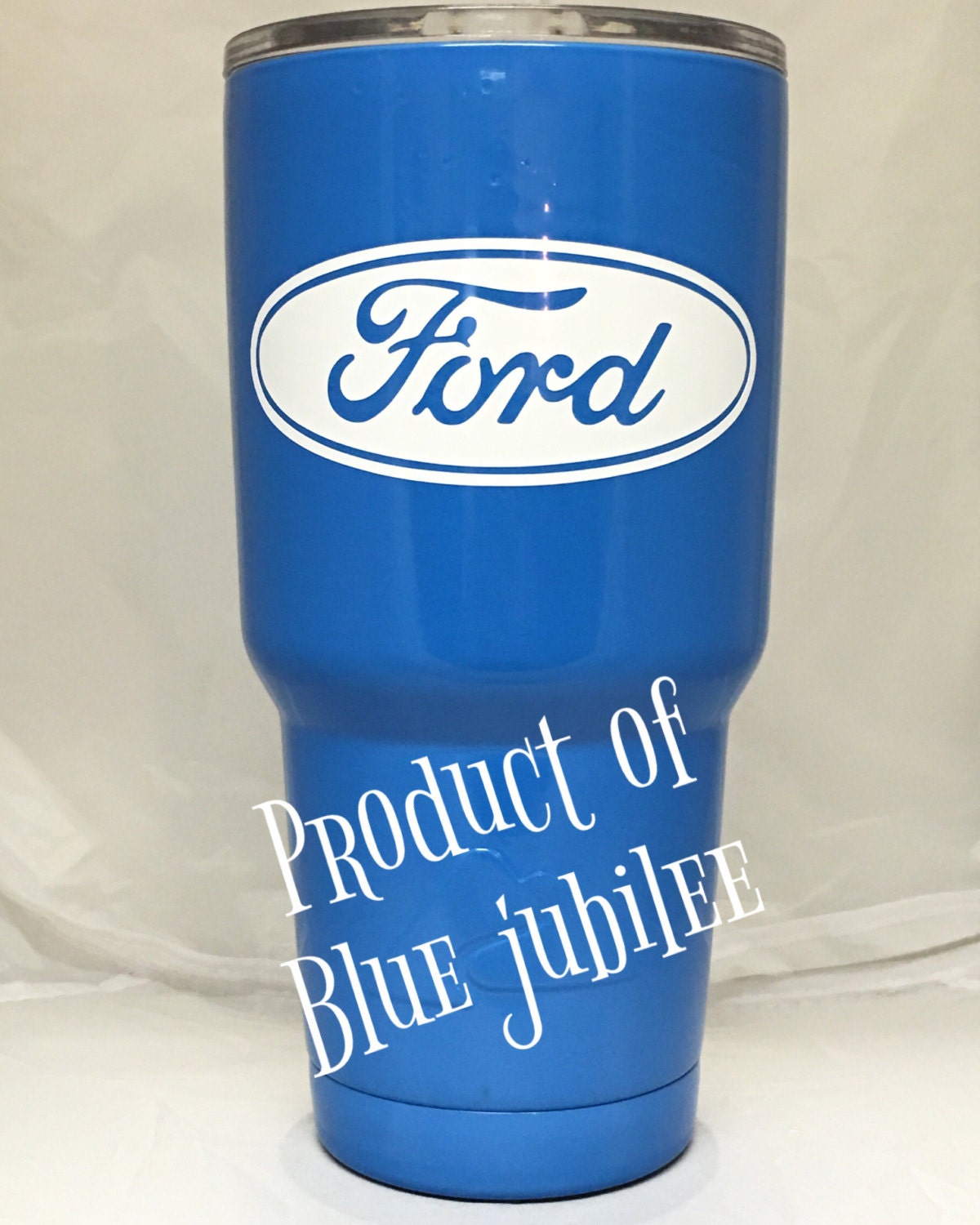 Ford logo customizable tumbler powder coated cup