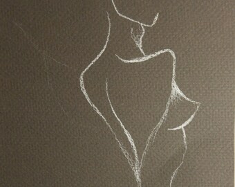 nude woman figure drawing