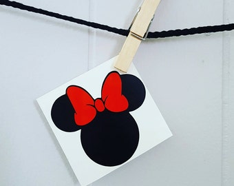 Minnie Mouse Car Decal Minnie Mouse Decal Minnie Mouse Sticker Disney Car Decal Disney Decal Disney Sticker Disney Minnie Mouse