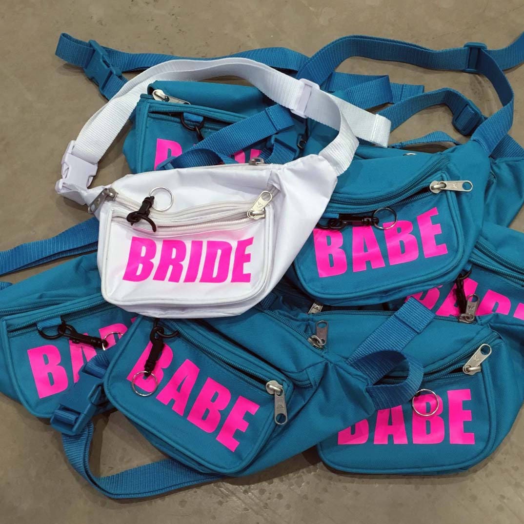Set of Personalized /Custom Fanny Packs Bachelorette Family