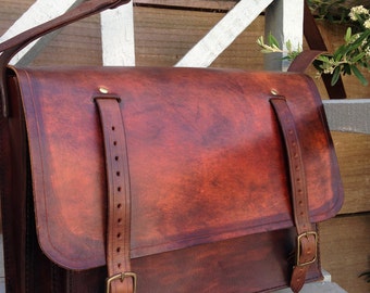 Handmade Leather Overnight Bag