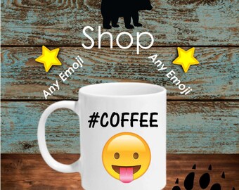 FREE PERSONALIZATION Emoji Mug, Funny Mugs, Unique Coffee Mugs, Cute Mugs, Coffee Mugs, Custom Mugs, Personalized Mugs, Groomsmen Mugs