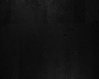 Cork Fabric (US Supplier) - Black - Cork Leather - Vegan - Eco Friendly Leather Alternative - You Choose Your Cut - Made in Portugal