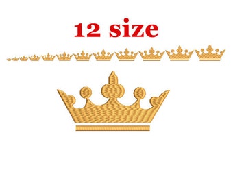 Crown Embroidery Design. Machine Embroidery Design. Tiara embroidery. Princess Crown Embroidery. Machine Embroidery Design. Mini Crown