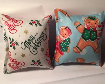 2 - Christmas catnip pillows