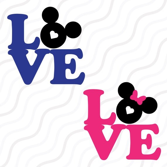 Download Love Mickey Mouse SVGDisney Valentine SVGLove Quote SVG Cut