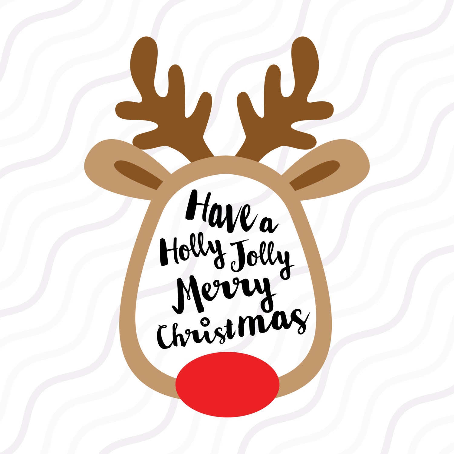 Download Reindeer SVG Reindeer Face SVG Rudolph Christmas SVG Cut