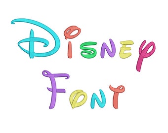5 Size Disney Font Embroidery Fonts BX Instant Download 9 Formats Embroidery Pattern Machine BX Embroidery Fonts PES