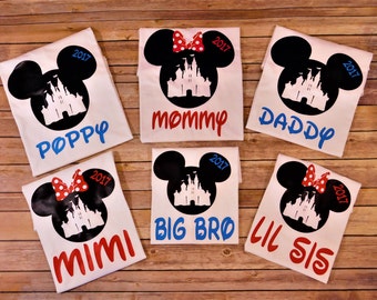 Disney custom shirt, Disney Family shirt, Disney vacation, Disney matching shirts, disney cruise, Family shirts, Disney shirts with name