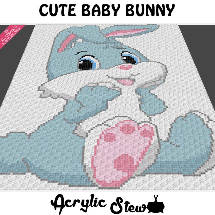 Download Baby Graphgan Pattern Corner to Corner C2C Crochet Cute