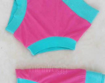 Bummies / poppy shorties / trolls / pink / mint /baby girl
