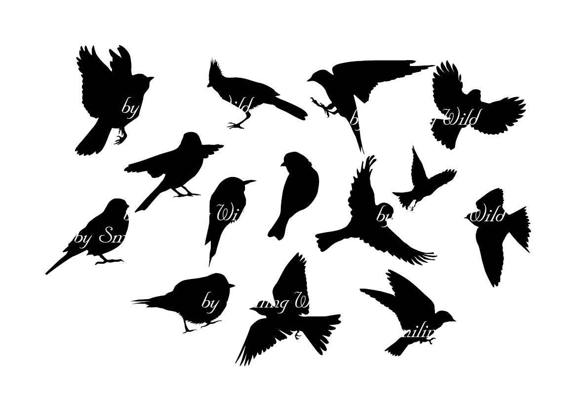 Download flying bird svg clipart silhouette songbirds silhouettes ...