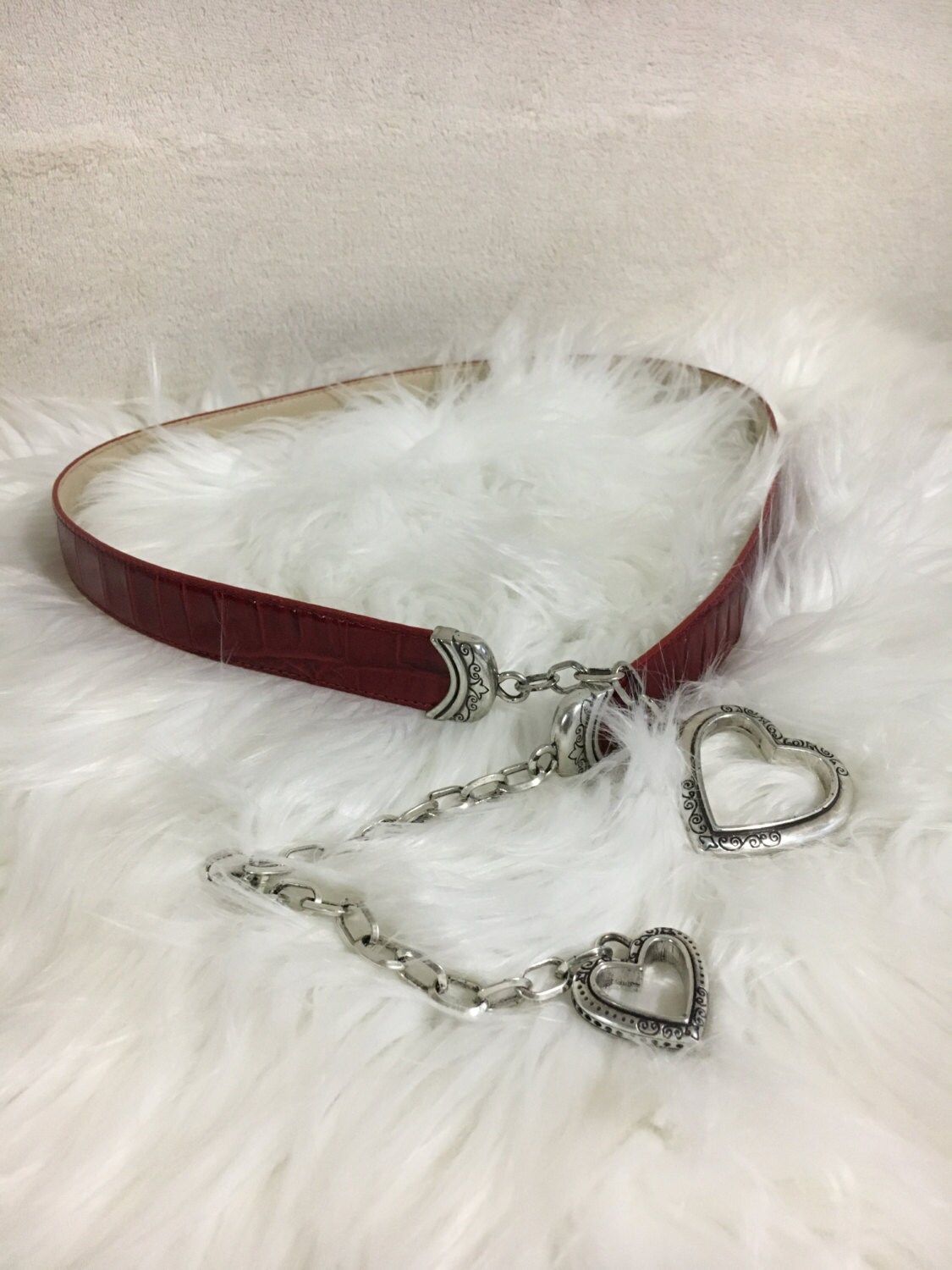 Heart leather Belt